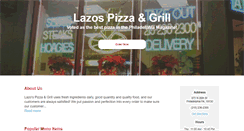 Desktop Screenshot of lazospizzagrill.com